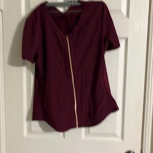 Scrub Set Size Large Burgundy